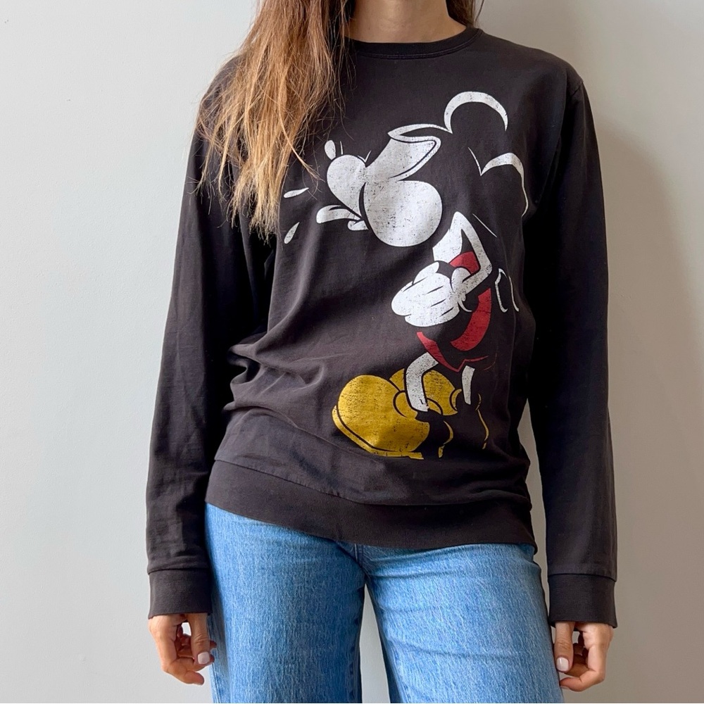 TOPMAN Mickey black sweatshirt, size M
